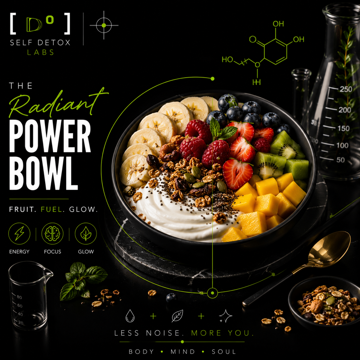 Radiant Power Bowl recipe card