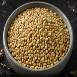 Buckwheat photographed on black