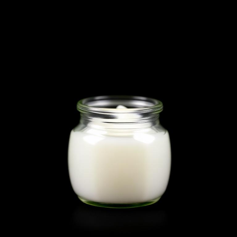 Virgin coconut oil specimen photographed on a black background