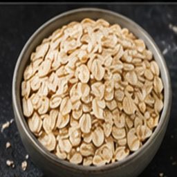 Oats photographed on black