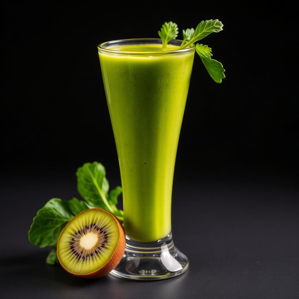 Green Reset — Self Detox recipe photographed on black